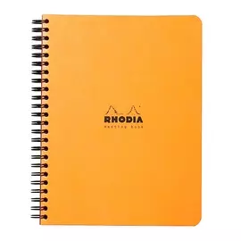 Ежедневеник линованный Rhodia "Classic" 16х21 см 80 л с микроперфорацией 90 г, оранжевый
