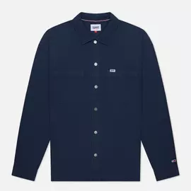 Мужская рубашка Tommy Jeans Lightweight Twill Overshirt, цвет синий, размер M
