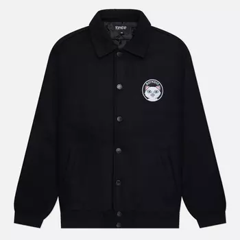 Мужская куртка ветровка RIPNDIP Stop Being A Pussy Varsity, цвет чёрный, размер XL