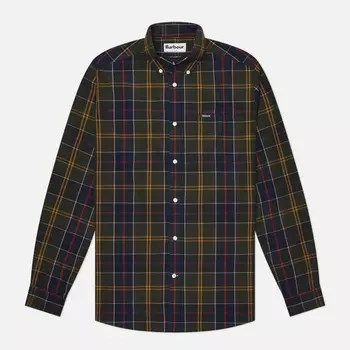 Мужская рубашка Barbour Laggon Tartan Relaxed, цвет синий, размер M