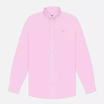 Мужская рубашка Barbour Oxford Tailored, цвет розовый, размер M