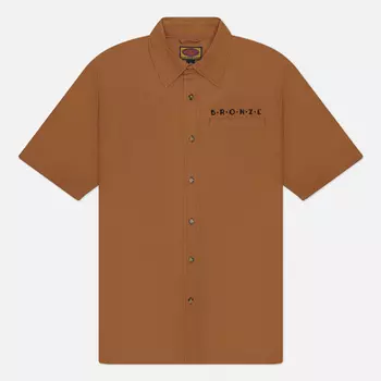 Мужская рубашка Bronze 56K Ripstop Button Up, цвет коричневый, размер XXL