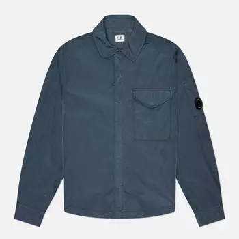 Мужская рубашка C.P. Company Chrome-R Full Zip, цвет синий, размер M