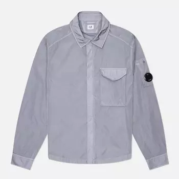 Мужская рубашка C.P. Company Chrome-R Full Zip, цвет фиолетовый, размер XL