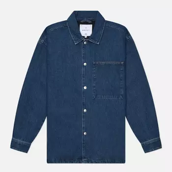 Мужская рубашка Edwin Big Pocket Victory Blue Denim, цвет синий, размер S