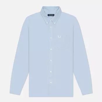 Мужская рубашка Fred Perry Oxford Regular, цвет голубой, размер XL