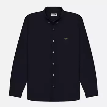 Мужская рубашка Lacoste Straight Cut Cotton, цвет синий, размер 43