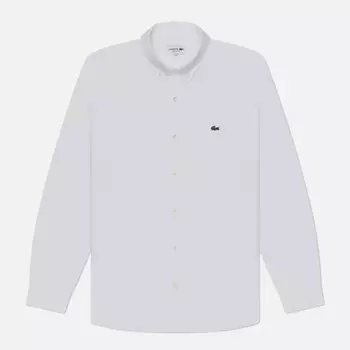 Мужская рубашка Lacoste Straight Cut Cotton, цвет белый, размер 41