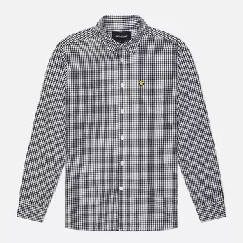Мужская рубашка Lyle & Scott Checked Gingham, цвет синий, размер XXL