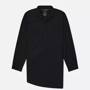 Мужская рубашка maharishi Long Zipped Kurta Light Cotton, цвет чёрный, размер M