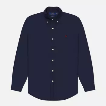 Мужская рубашка Polo Ralph Lauren Garment Dyed Oxford, цвет синий, размер XL