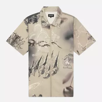 Мужская рубашка RIPNDIP Stargazing Zip Up, цвет серый, размер L