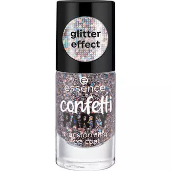 ESSENCE Топовое покрытие для ногтей Confetti Party Transforming Top Coat