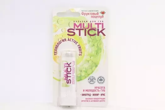 Бальзам Nicole Laboratory Фруктовый поцелуй MultiStick Красота и молодость губ д/губ