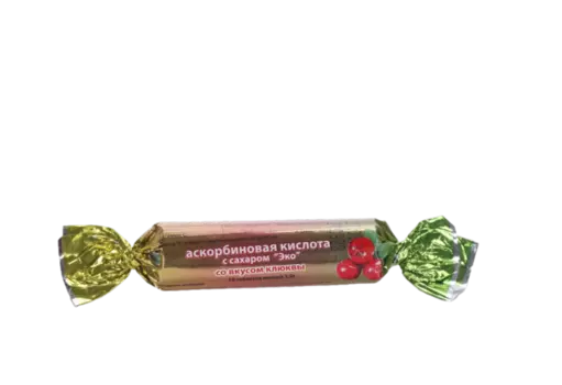 Аскорбиновая к-та с сахаром Эко Клюква, 2,9 г, 10 шт
