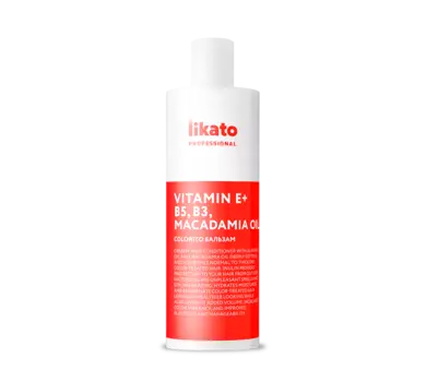 Бальзам COLORITO д/защита цвета/блеска окрашенных волос Vitamin E+B5/B3/Macadamia Oi, 400 мл