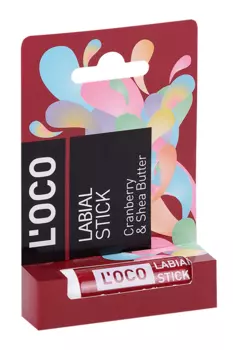 Бальзам д/губ L'OCO Клюква/Масло Ши, 5,1 г
