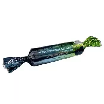 Аскорбиновая к-та Эко с сахаром Черника, 2,9 г, 10 шт
