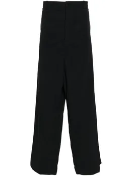 Balenciaga брюки широкого кроя, черный