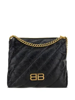Маленькая сумка через плечо Crush Balenciaga, черный