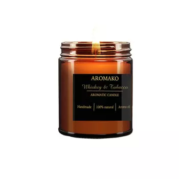 AROMAKO Свеча "Whiskey & Tobacco" 150