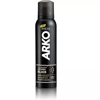 ARKO Антибактериальный дезодорант спрей для мужчин Black 150.0