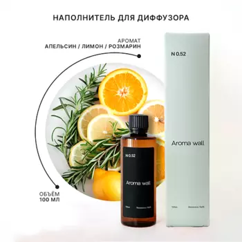 AROMA WALL Наполнитель для диффузора — Апельсин, Лимон, Розмарин N.052 100.0
