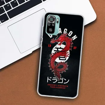 Чехол для телефона с японским темным драконом и татуировкой для Xiaomi Redmi Note 10 Pro Max 10S 9 9S 9T 8 8T 11T 11S 11 5G 11E 7 6 5 4X, чехол Redmi Note 10S