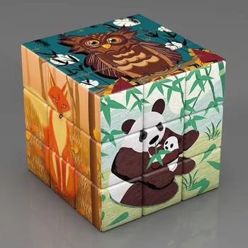 Детские волшебные кубики 3x3x3, игрушки для детей, обучающие развивающие 3x3 головоломки Magico Cubo World, шедевр, декомпрессионные кубики для взрослых