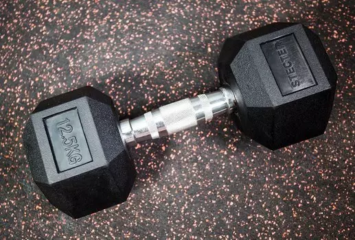 Гантель шестигранная (гексагональная) Stecter 12,5 кг 2302