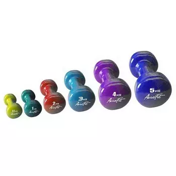 Гантель в виниловой оболочке Aerofit 2 кг, красный AFVD2