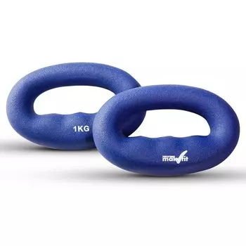 Гантели для кросфита Makfit 1 кг цвет - синий MAK-DC1k (штука)