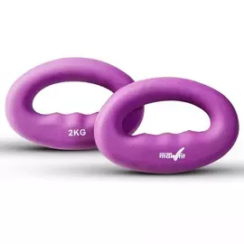 Гантели для кросфита Makfit 2 кг фиолетовый MAK-DC2k (штука)
