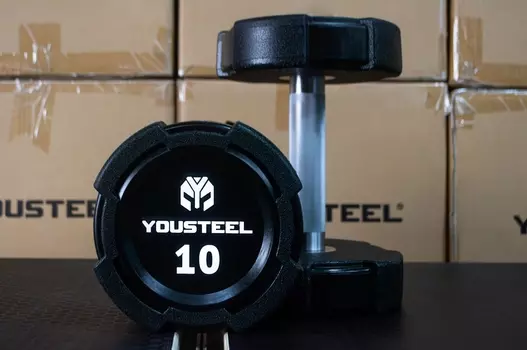 Гантель EVO 10кг полиуретановая YouSteel