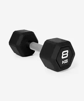 Гантель гексагональная 8кг, обрезиненная Star Fit DB-301PRO черный