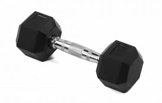 Гантель гексагональная обрезиненная 4кг Lite Weights 3180LW