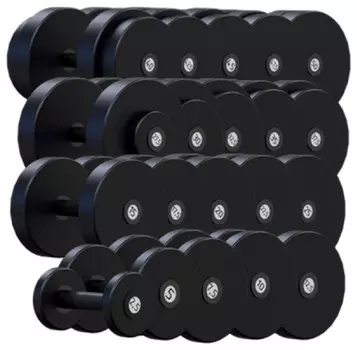 Гантельный ряд 2,5-50 кг ARMS 20 пар (шаг 2,5 кг) VSA2,5-50