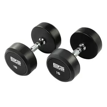 Гантель обрезиненная 15 кг Bronze Gym BG-PA-DB-R150
