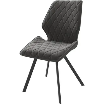 Стул МАМАДОМА Рафаэль с поворотным механизмом, Черный/Antracite Lux b28