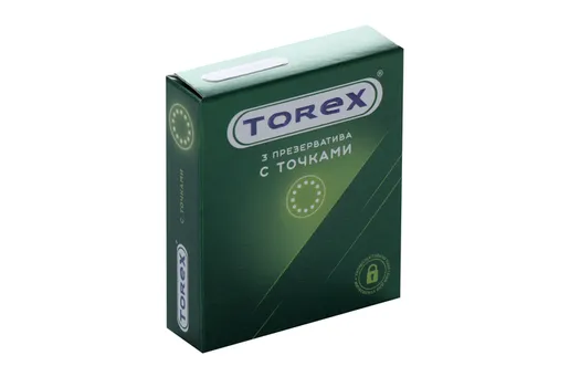 Презервативы Торекс с точками, 3 шт