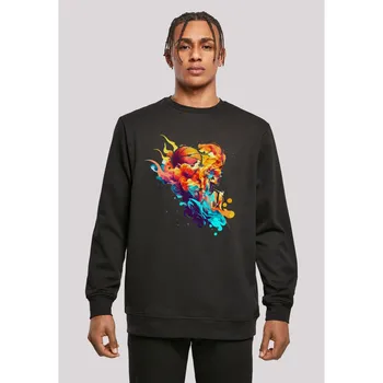 Толстовка F4NT4STIC "Basketball Sport Player CREW", принт, черный
