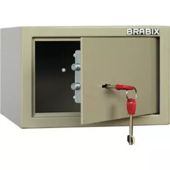 Сейф мебельный Brabix D018m ключевой замок крепление к стене (291161)