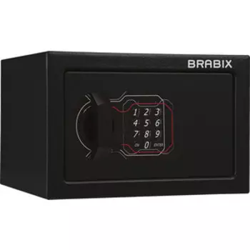 Сейф мебельный Brabix SF0170EL электронный замок черный (291143)