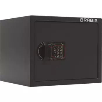 Сейф мебельный Brabix SF0280EL электронный замок черный (291149)