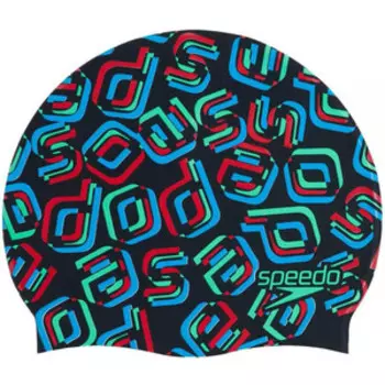 Шапочка для плавания детская Speedo Printed Silicone Jr, арт. 8-08386G772, силикон, мультиколор