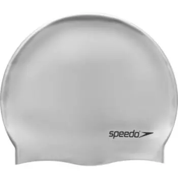 Шапочка для плавания Speedo Plain Flat Silicone Cap арт. 8-709911181, серебристый, силикон