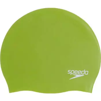 Шапочка для плавания Speedo Plain Molded Silicone Cap, арт. 8-70984G760, силикон, зеленый