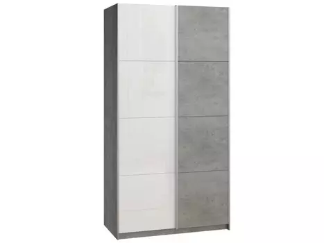 Шкаф-купе Итан-2-140-230 Glass Бетон