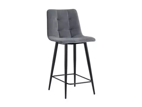 Стул полубарный Дарлен Velvet Dark Grey