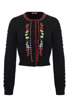 Шерстяной кардиган Miu Miu